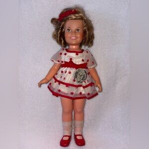 VINTAGE 1972 Ideal Shirley Temple Doll & 1930’s Button ALL ORIGINAL CLOTHES